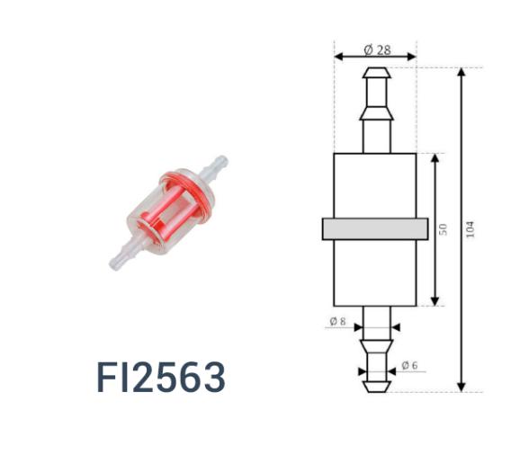 Filtro de Combustible Diesel y Gasolina