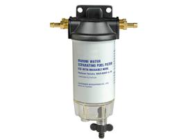 Petrol filter with water-fuel separator