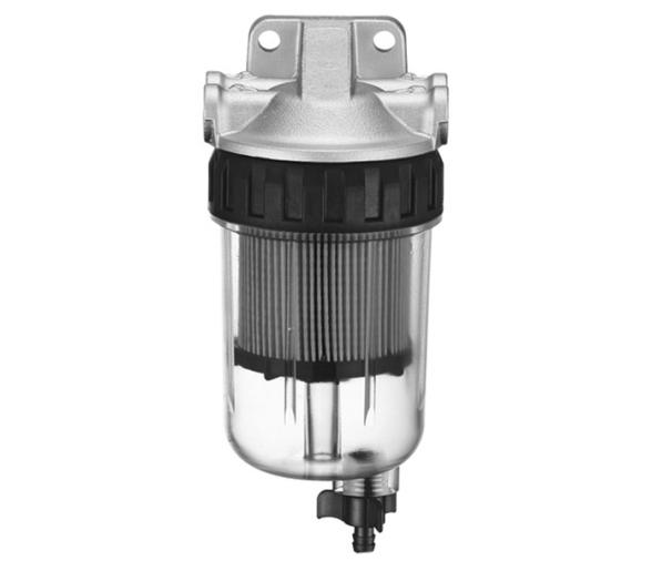 Filtro Decantador agua-combustible con tornillo drenaje