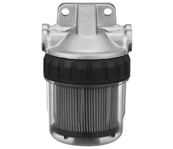 Filtro Decantador agua-combustible sin tornillo drenaje