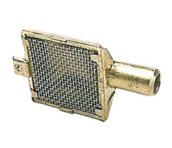 Filtro aspiracion laton cromado horizontal