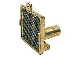 Filtro aspiracion laton cromado vertical