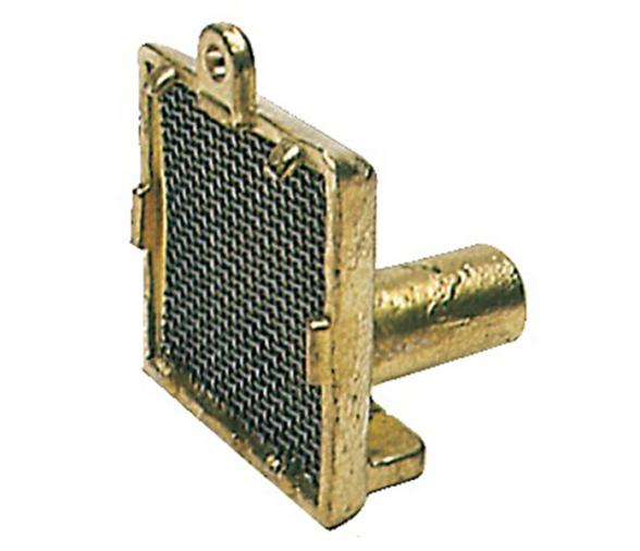 Filtro aspiracion laton cromado vertical