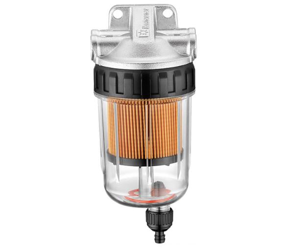 Filtro Decantador de Gasoil con Grifo de Vaciado de Agua