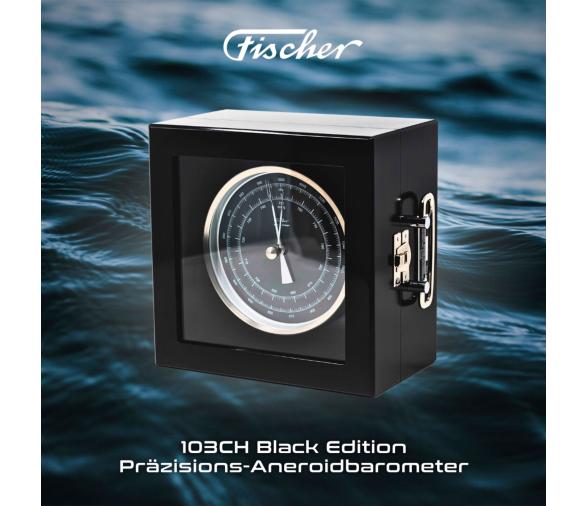 Fischer Barómetro Aneroide de Precisión Edición Negra 103CH