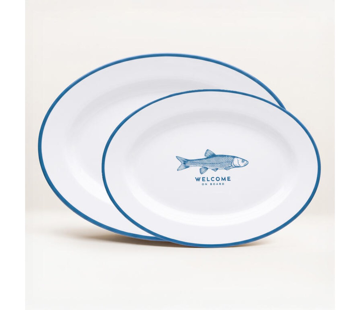Fish - Fuentes Ovaladas, Set 2 Pcs. - Marine Business