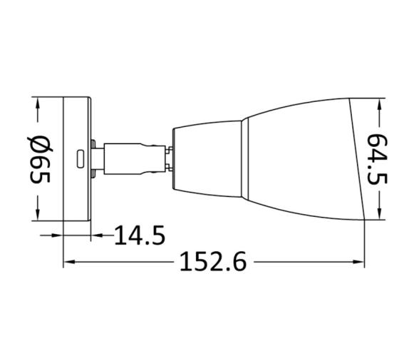 Foco LED de Latón con USB-C e Interruptor