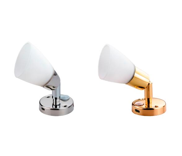 Foco LED de Latón con USB-C e Interruptor