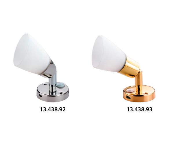 Foco LED de Latón con USB-C e Interruptor