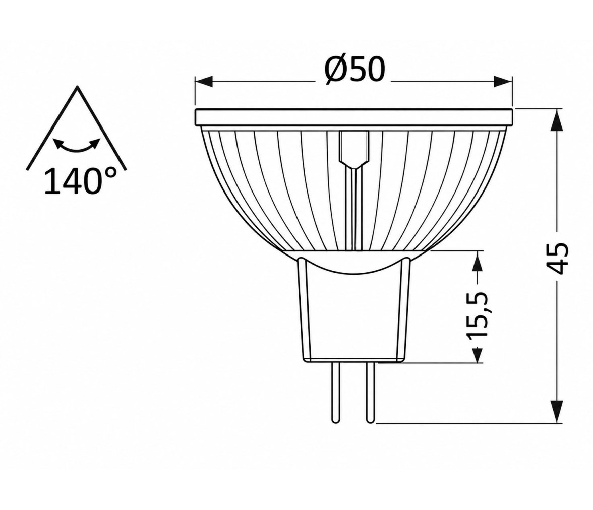 Foco LED de repuesto HD de 4 W, 12/24 V