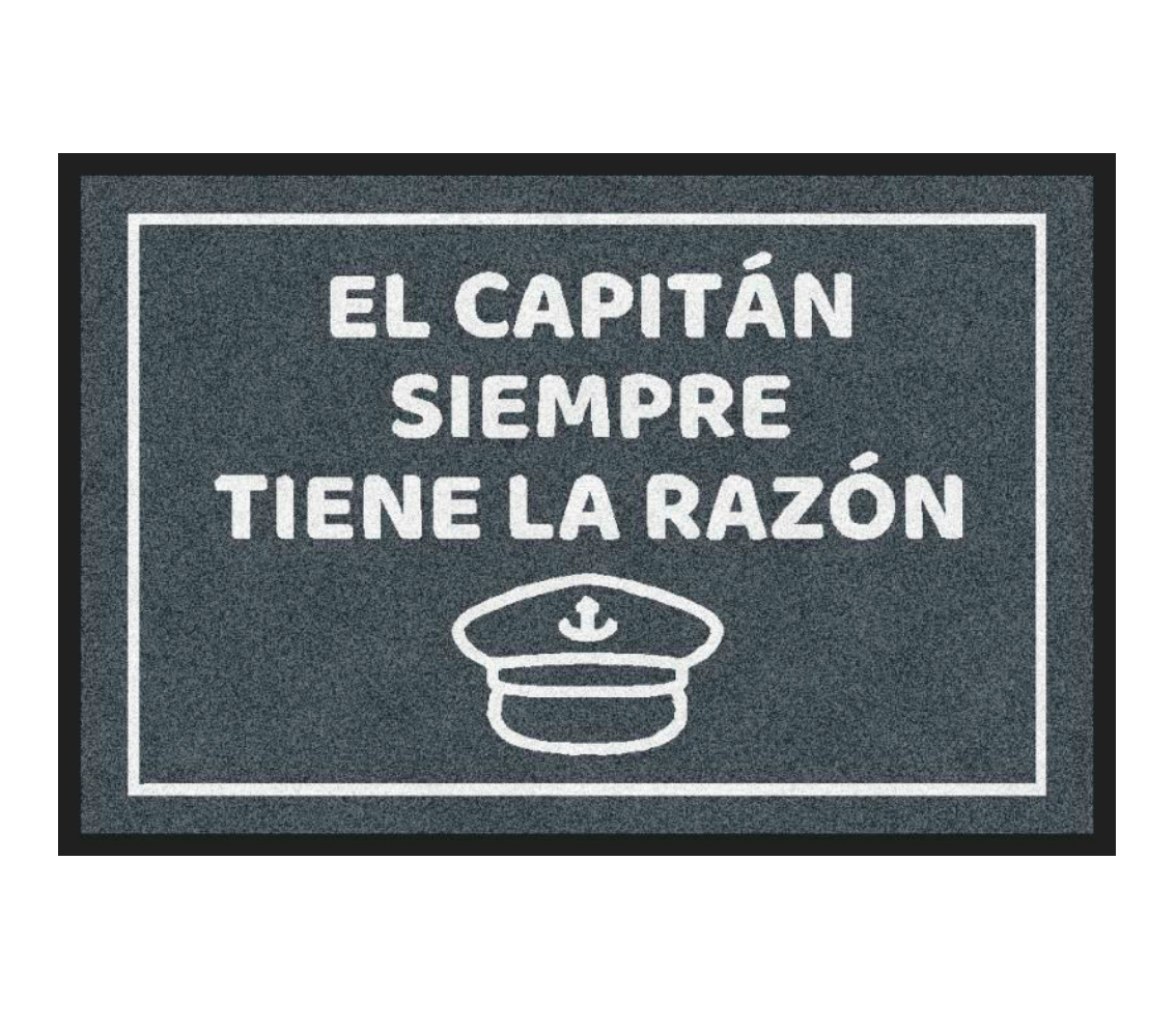 Alfombra Antideslizante Capitán Gris