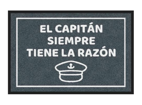 Alfombra Antideslizante Capitán Gris