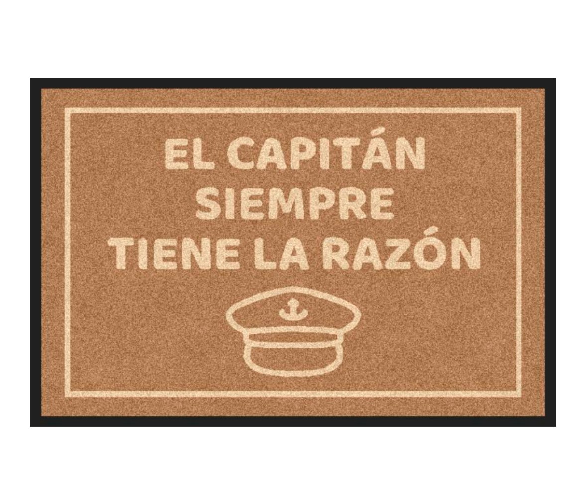 Alfombra Antideslizante Capitán Marrón