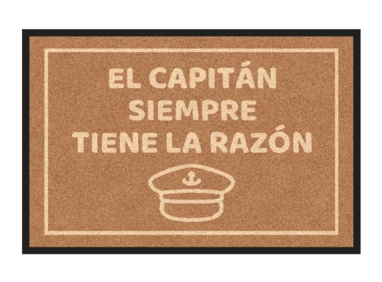 Alfombra Antideslizante Capitán Marrón