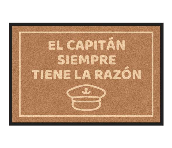 Alfombra Antideslizante Capitán Marrón