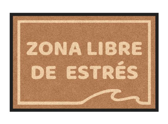 Alfombra Antideslizante Libre de Estrés Marrón