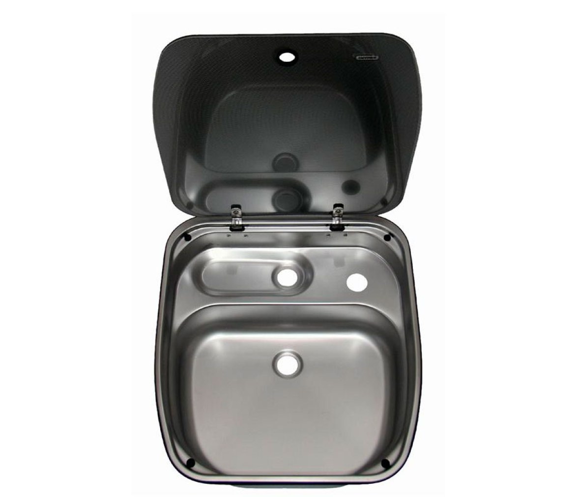 Fregadero Cuadrado con Tapa de Vidrio CE99 B-HI 27-I-G Dometic
