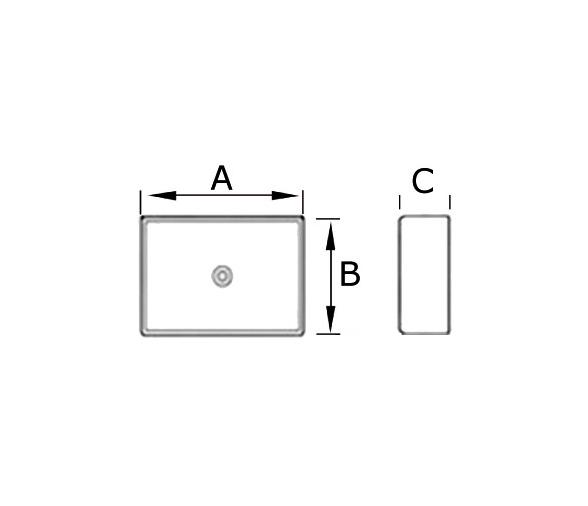 Fregadero de Cerámica Blanca 400 mm