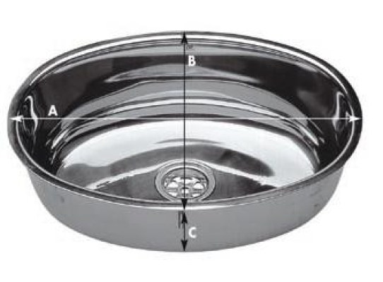 Fregadero Inox Ovalado