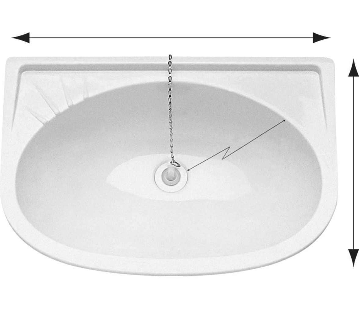 Fregadero-Lavabo Recto de Plastico Plastimo