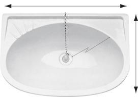 Fregadero-Lavabo Recto de Plastico Plastimo