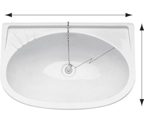 Fregadero-Lavabo Recto de Plastico Plastimo