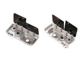 Fregadero y Cocina Empotrable 2 Fuegos