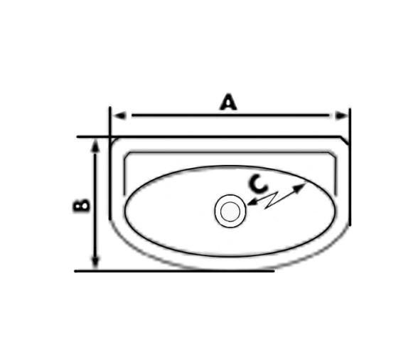 Fregadero-Lavabo Recto de Plastico Plastimo