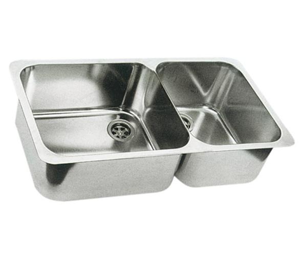 Fregadero Acero Inox Doble 600x320 mm