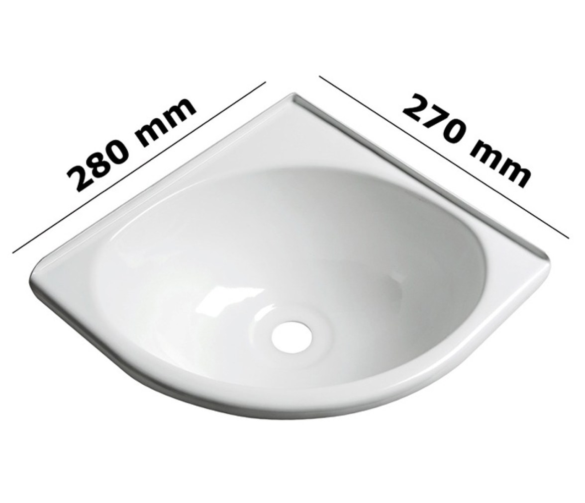 Fregadero Angular ABS blanco