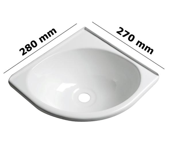 Fregadero Angular ABS blanco