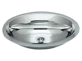 Fregadero oval acero inox 510x390 mm