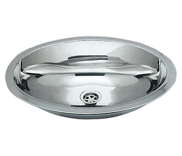 Fregadero oval acero inox 510x390 mm