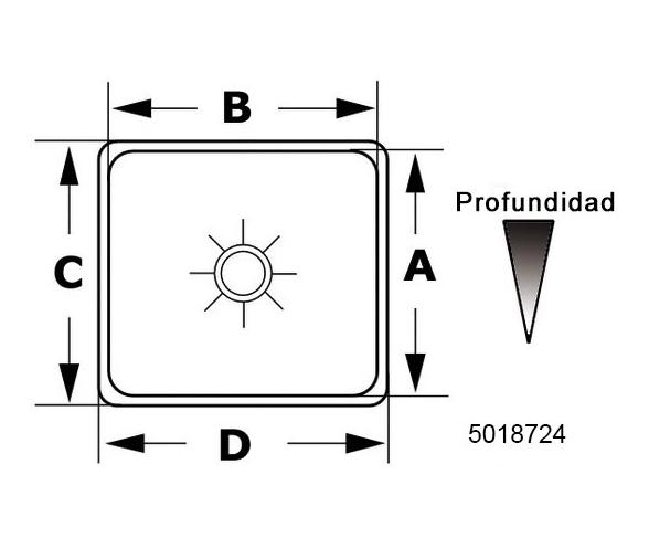 Fregadero Inox Rectangular