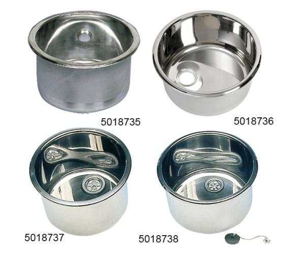 Fregadero Inox Redondo Fondo Recto