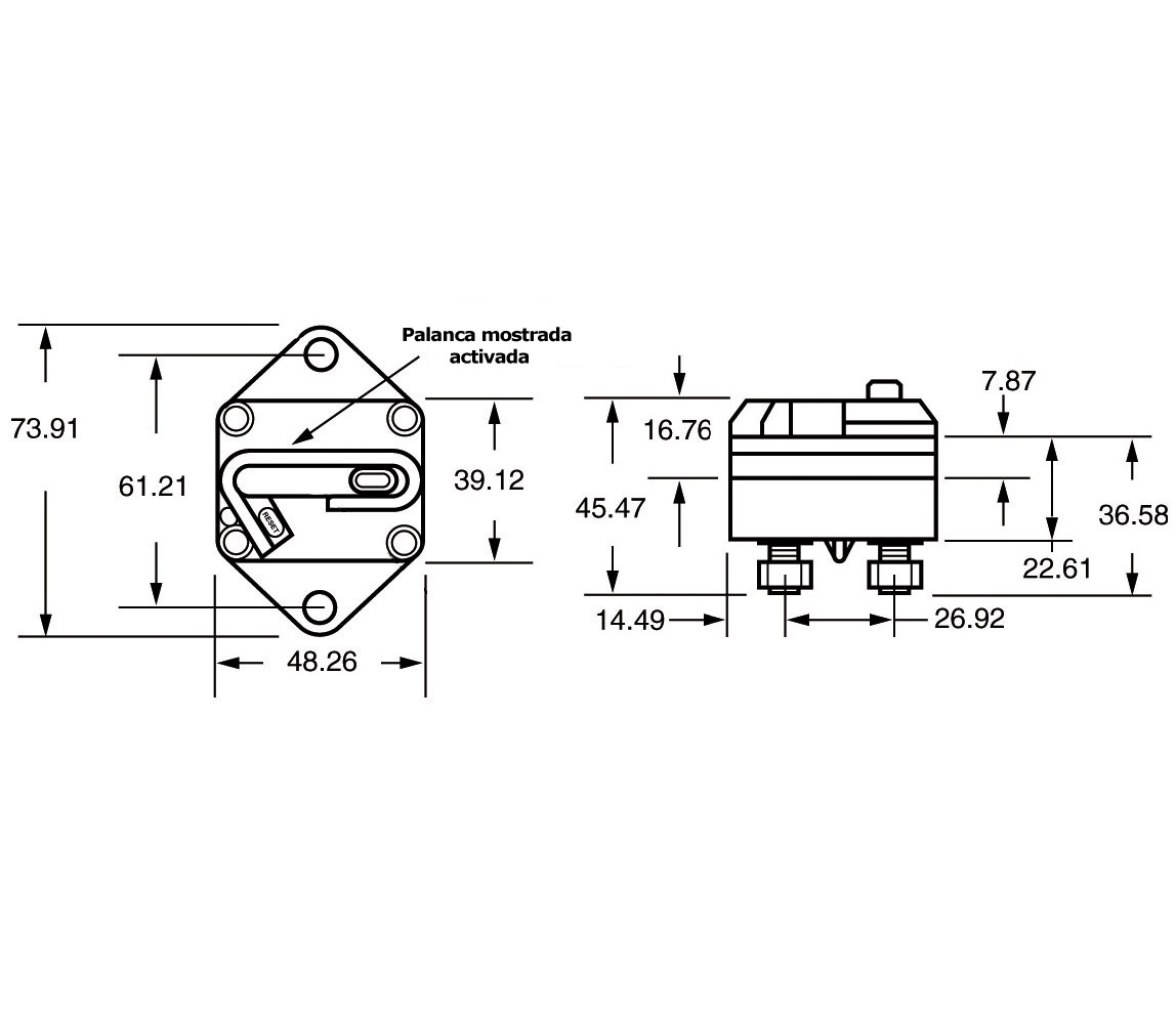 Fusible Rearmable Magnetotermico Version Empotrable