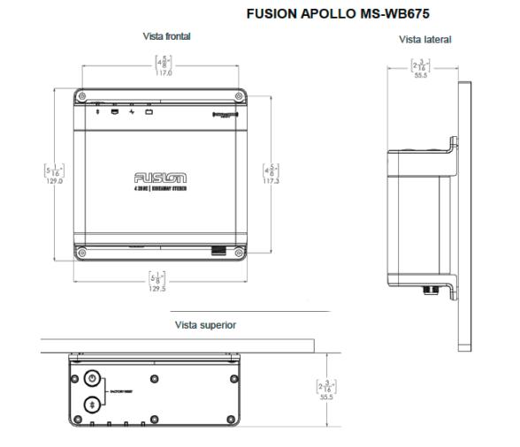 Fusion Reproductor Nautico Oculto Apollo MS-WB675