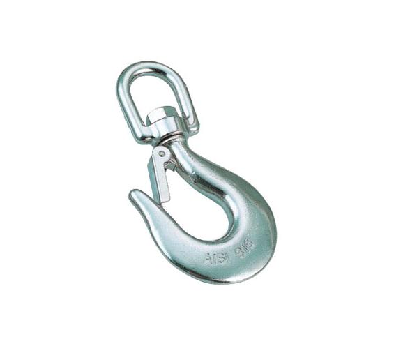 Gancho Inox 316 con Cierre y Anilla Giratoria Vinox