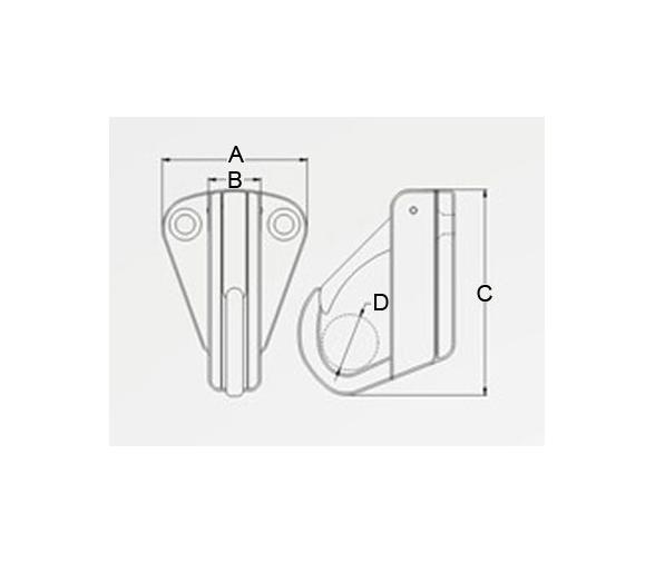 Gancho Inox 316 con Resorte para Defensas Vinox