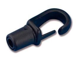 Self-Tailing Snap Hook for Shock Cord