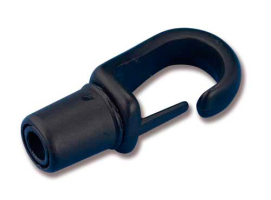 Self-Tailing Snap Hook for Shock Cord