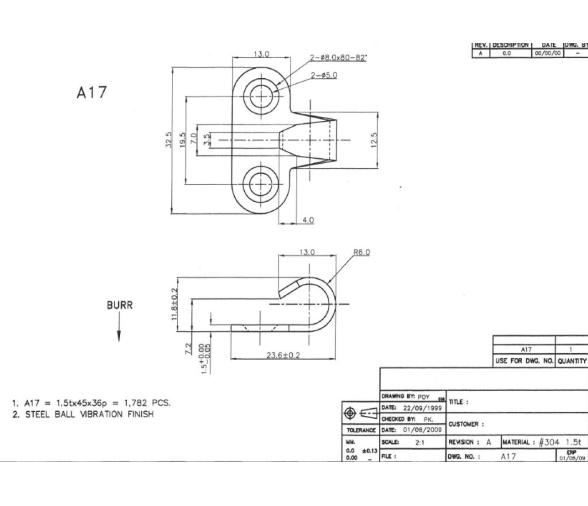 Ganchos Prensados 32x24 mm
