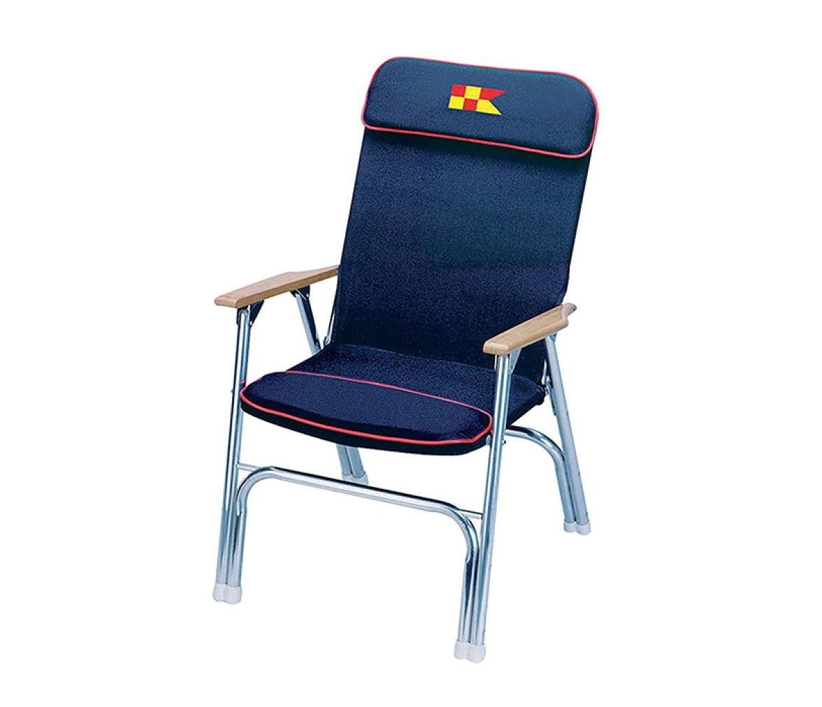 Garelick Silla de Cubierta Acolchada Azul Marino
