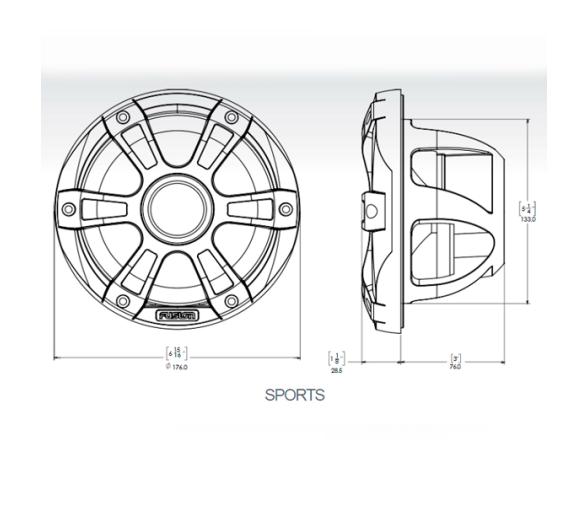 Altavoces Deportivos coaxiales de 6,5" Fusion Signature Series 3i