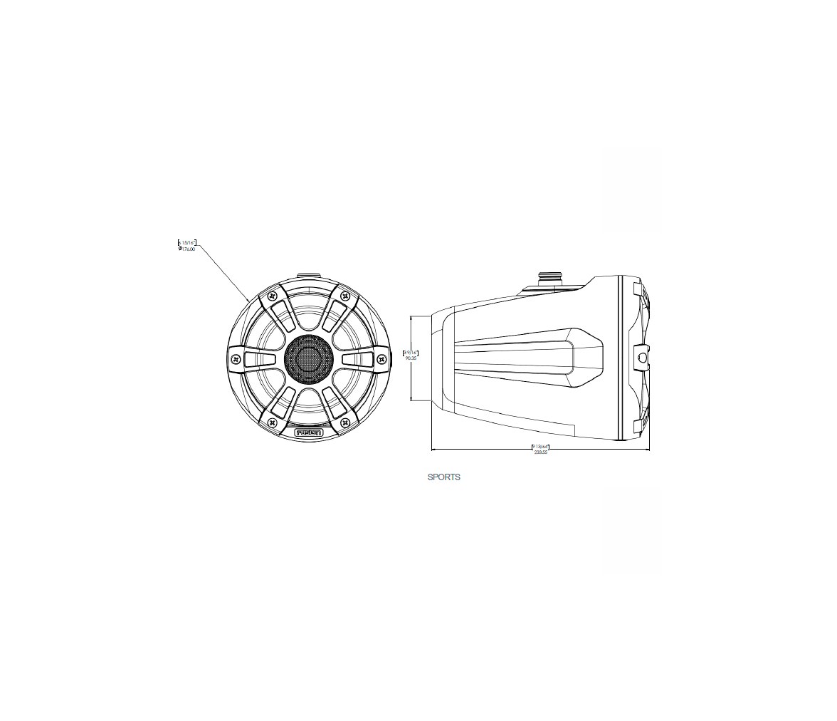 Wake Tower LED Fusion Signature Series 3i Marine Speakers