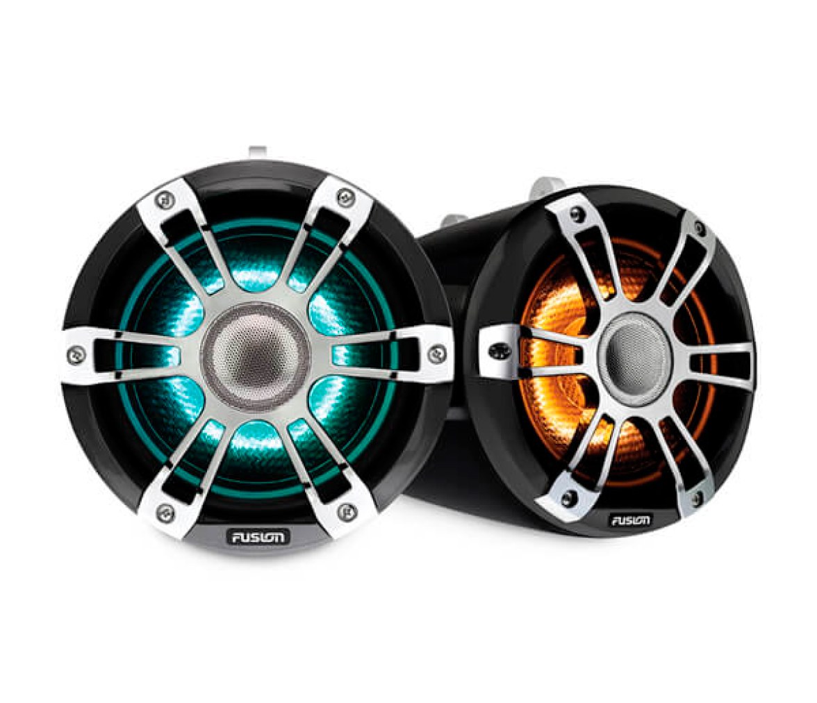 Garmin Altavoces Wake Tower Blanco y Cromado Sport 8,8" Con iluminacion LED CRGB