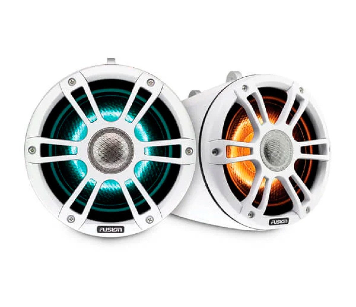 Garmin Altavoces Wake Tower Blanco y Cromado Sport 7,7" Con iluminacion LED CRGB