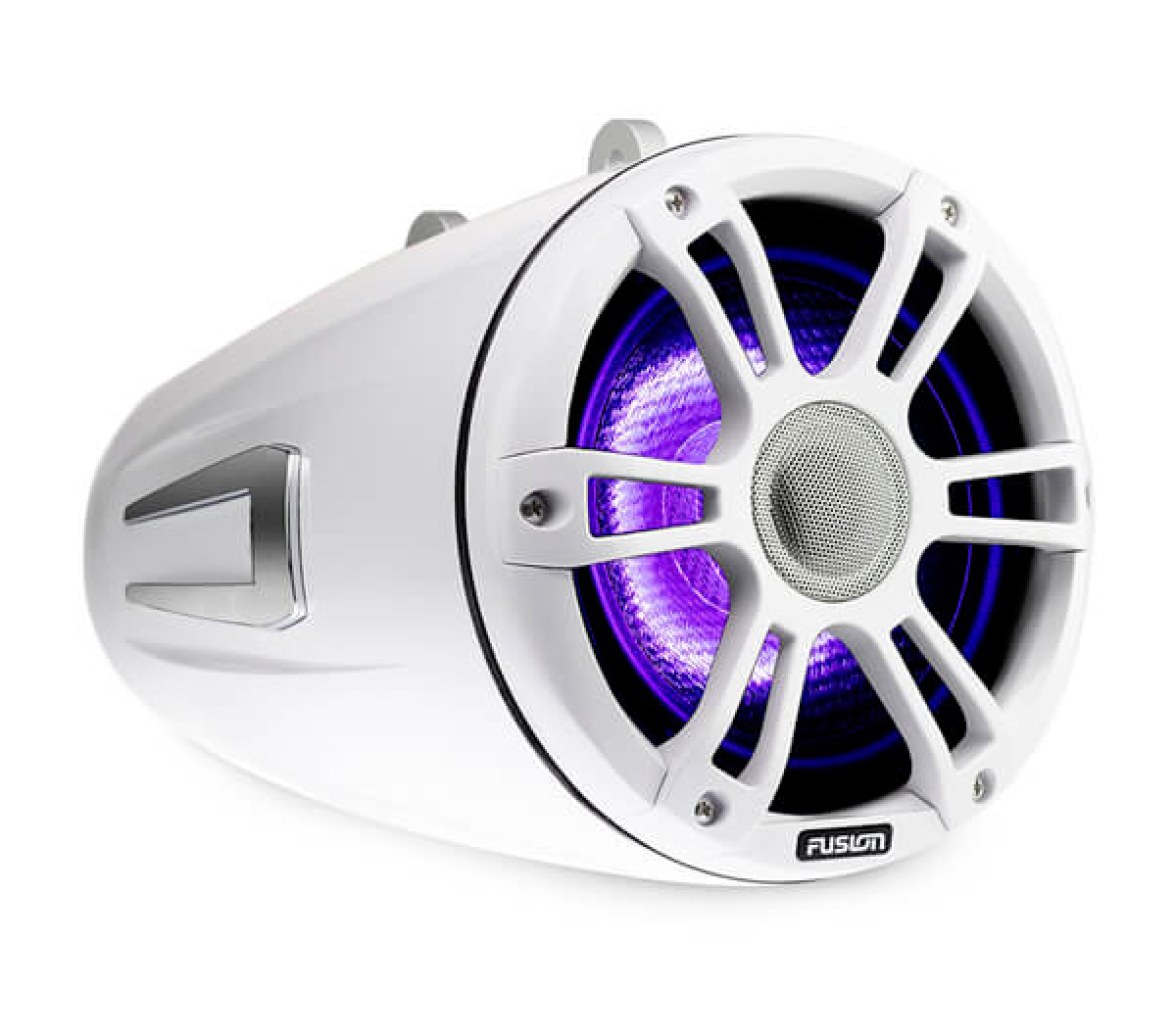 Garmin Altavoces Wake Tower Blanco y Cromado Sport 7,7" Con iluminacion LED CRGB