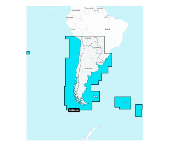 Garmin Cartografía Navionics+ Large Sudamerica