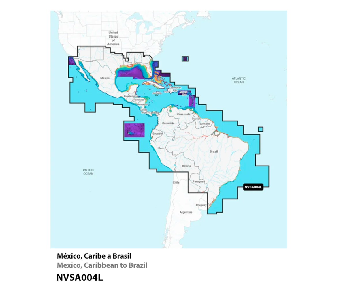Garmin Cartografía Navionics+ Vision Large Sudamérica